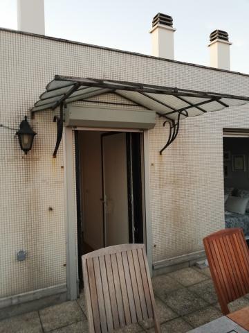 Marquise auvent ancienne à rénover