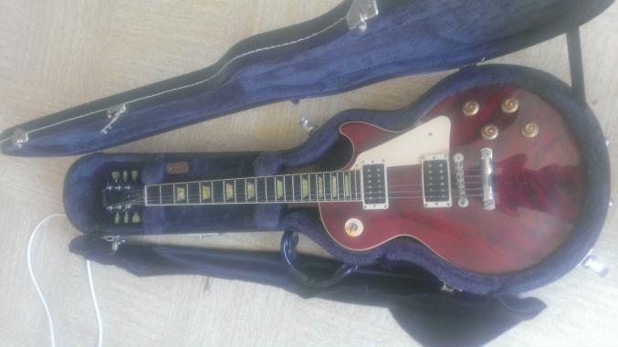 Gibson Les Paul + ampli fender Twin amp