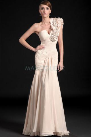 Robe De Soirée Plissé Sans Manches Longueur-mavogue.fr