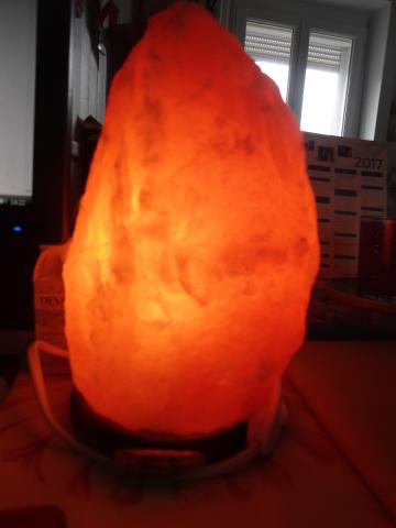 Lampe cristaux de sel 
