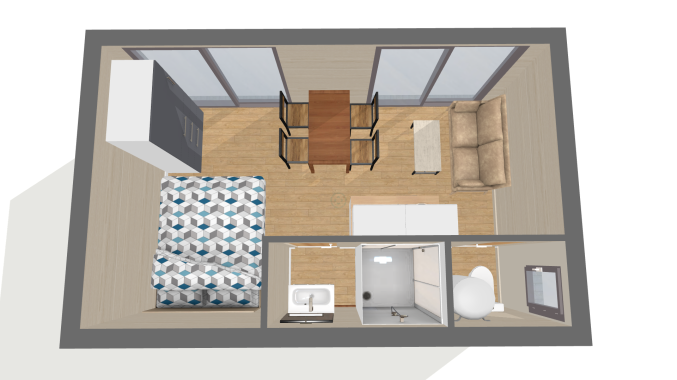 Chalet studio de jardin neuf