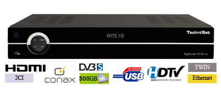 RÉCEPTEUR SATELLITE TECHNISAT DIGICORDER HD S2 NOIR