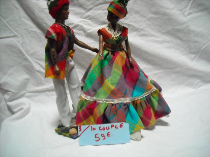 Poupees antillaises faites mains