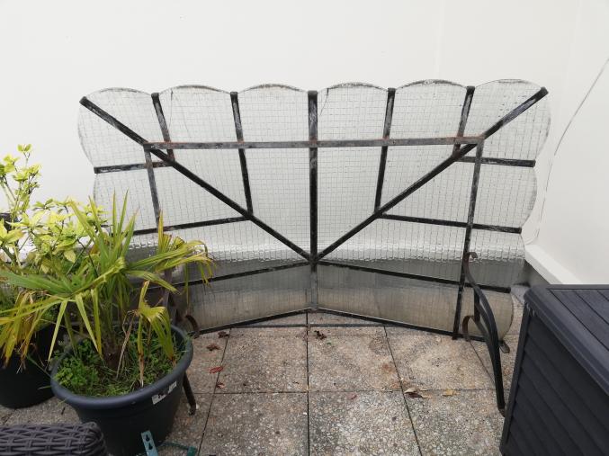 Marquise auvent ancienne à rénover