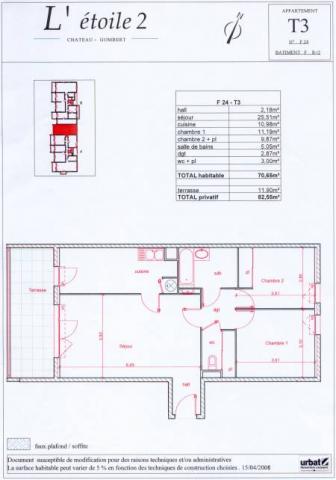 T3 très bon état dans résidence de standing