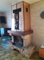 Cheminée pierre du Gard