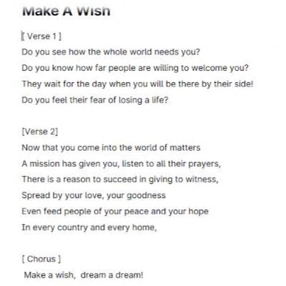 Parolier/ Auteur-compositeur