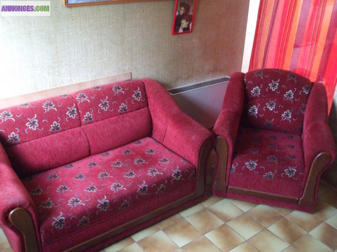 Canapé + fauteuil