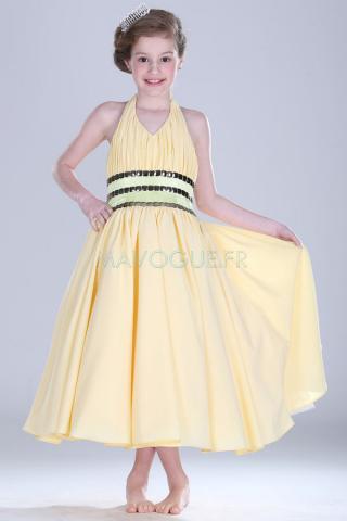 Robe De Cortège Enfant Chic & Moderne Ceinture - mavogue.fr