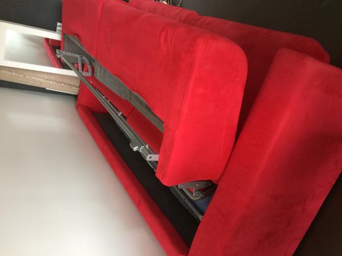 Canapé Rapido micro fibre rouge