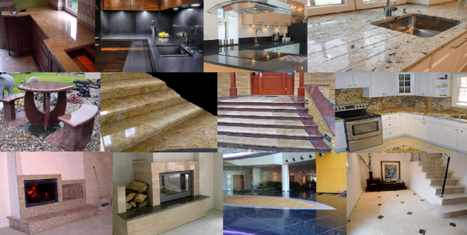 Plan de travail de cuisine en granit