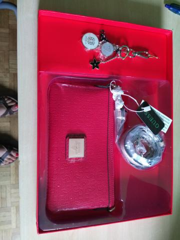 Sac main bandoulière rouge GUESS à 40euros