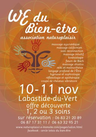 Week-end du bien-être des 10 et 11 novembre à Labastide-du-Vert