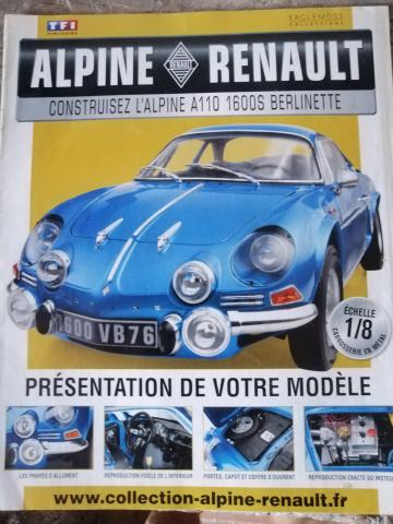 Maquette alpine Renault A110 en 1/8ème