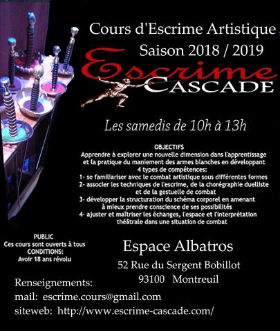 Cours d'Escrime Artistique