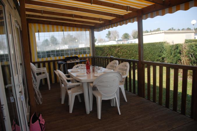 Gd Mobil Home 40m² - Clim - 6/8p - 3Ch 2SdB 2WC