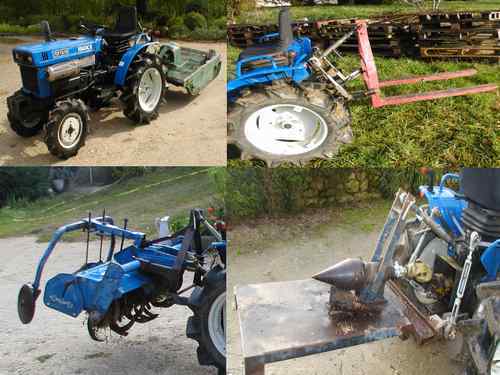 A saisir micro-tracteur 4X4 iseki,CARBURANT:Diesel