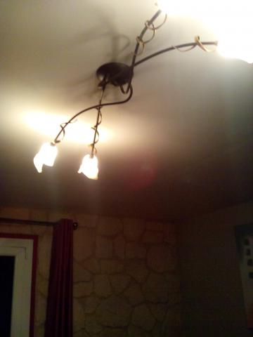 Plafonnier en fer forgé