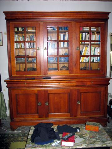 Bibliothèque merisier parfait état