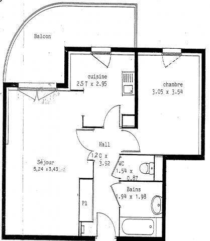 Location T2 libre dans résidence