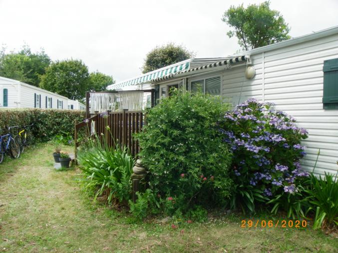 A vendre mobilhome sur parcelle150m² dans camping 4 * finistère sud