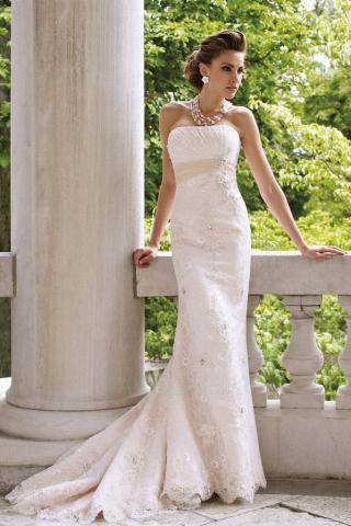 Robe De Mariée Dentelle Sans Manches--mavogue.fr