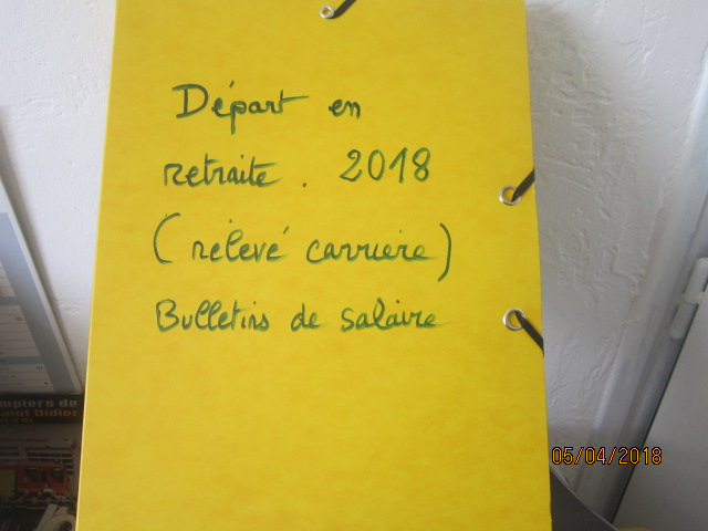 Aide dossier pour retraite