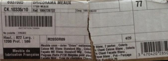 NEUF Évier, meuble sous-évier et robinet