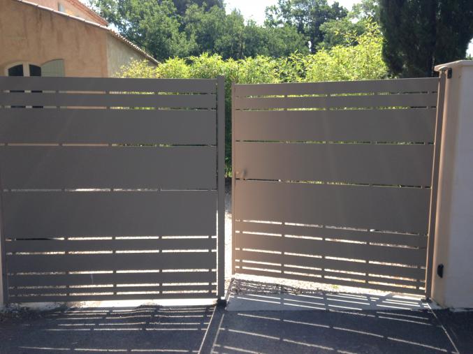 Portail Acier Beige Himalia 3M50*1.82