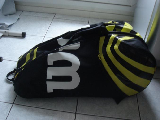 Thermobag wilson blx noir et jaune 15 raquettes