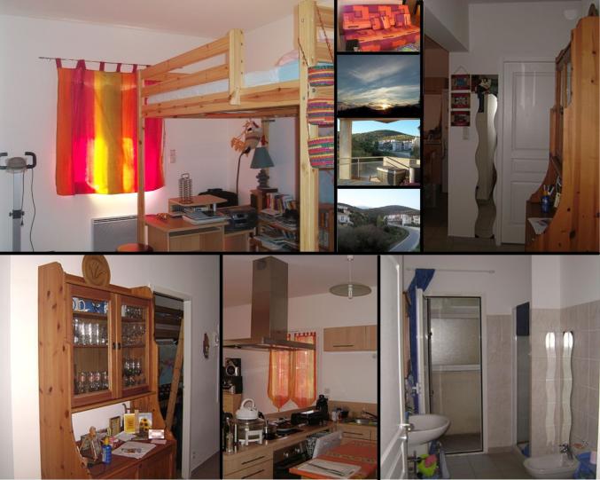 T2 Idéal pour se détendre, 50 m 2, avec une grande terrasse ensoleillée