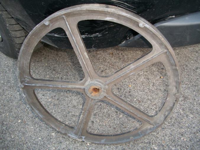 Poulie plastique pour courroie plate