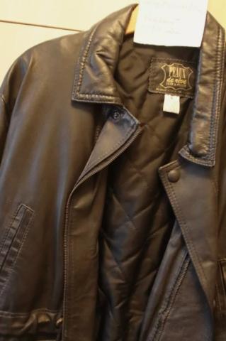 Veste cuir homme