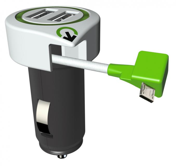  Q2Power Triple USB Car Charger M