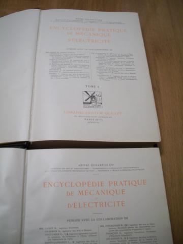 Encyclopedies pratiques mecanique et electricite