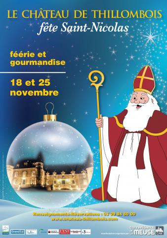 LE CHÂTEAU DE THILLOMBOIS FÊTE SAINT-NICOLAS DIMANCHE 18 ET 25 NOVEMBRE 2018
