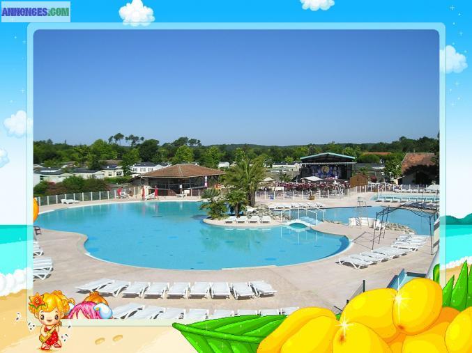 Mobil-hom camping la réserve 4* lac biscarosse