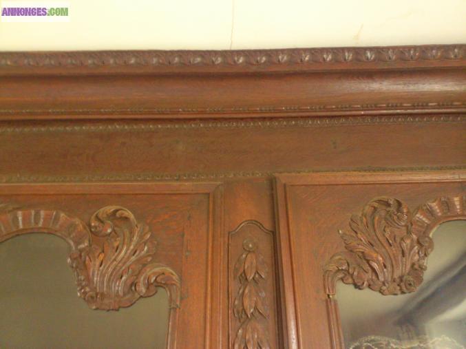 Armoire normande portes vitrées