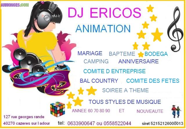 Podium dj ericos animation mariage  ...