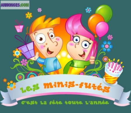 Animation enfantines, anniversaire à domicile avec les minis futés
