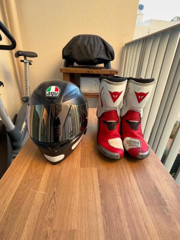 Casue Agv K1S et bottes Daniese