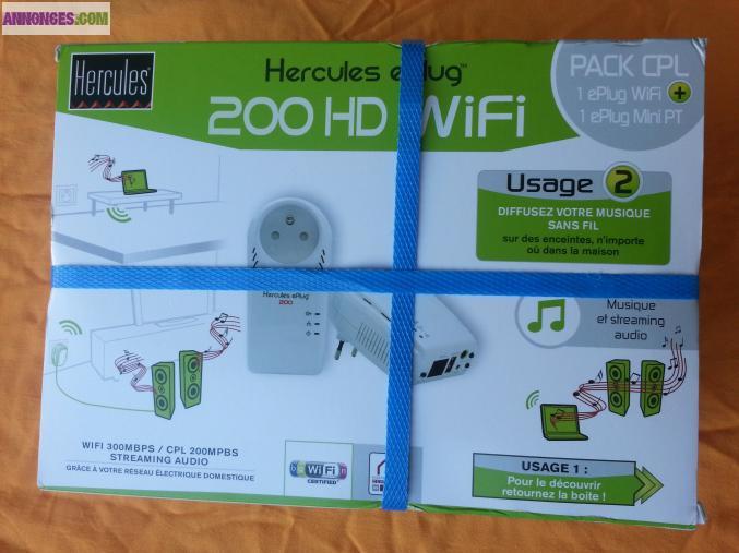 Cpl hercules eplug 2oohd wifi neuf jamais servi