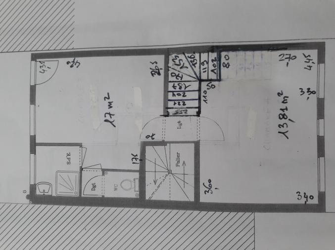 Appart 5/6 pièces 77m2 terrain 167m2 pas de charges ni parties communes