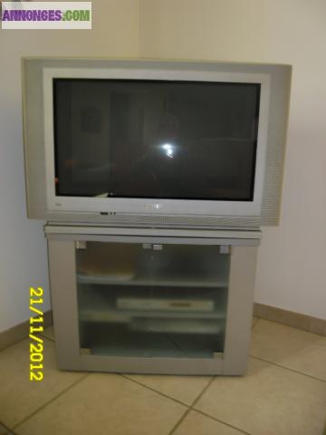 TV PHILIPS(TUBE CATHO)+ MEUBLE