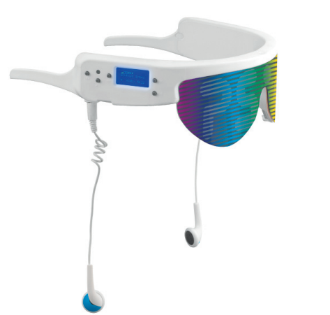 Lunettes luminothérapie lumière et son connectées
