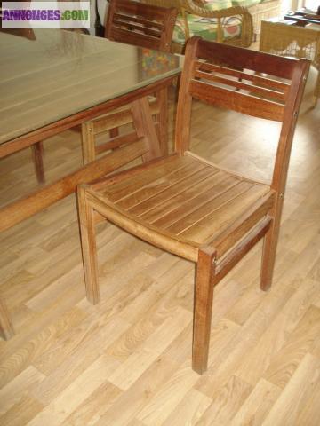 Salle à manger en tek massif