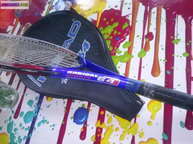 Raquette de tennis avec housse