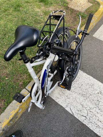 Vélo pliant 20 pouces col de cygne