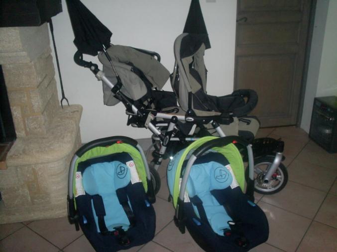 Poussette jumeaux JANE POWERTWIN