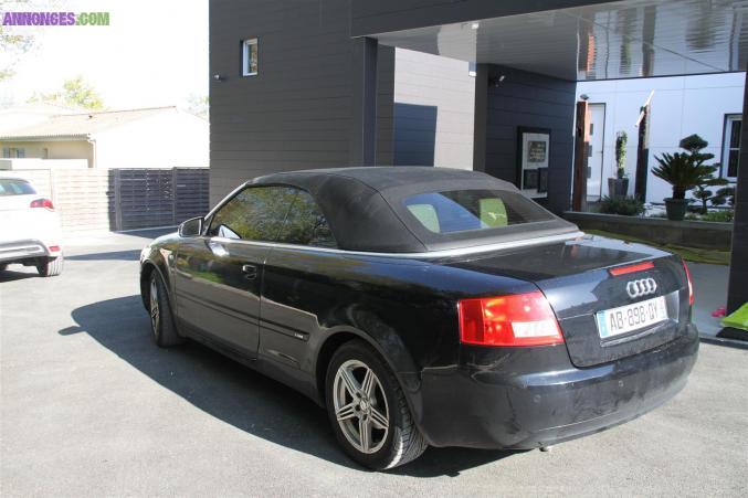 Audi a4 cabriolet s line noire cuir havane